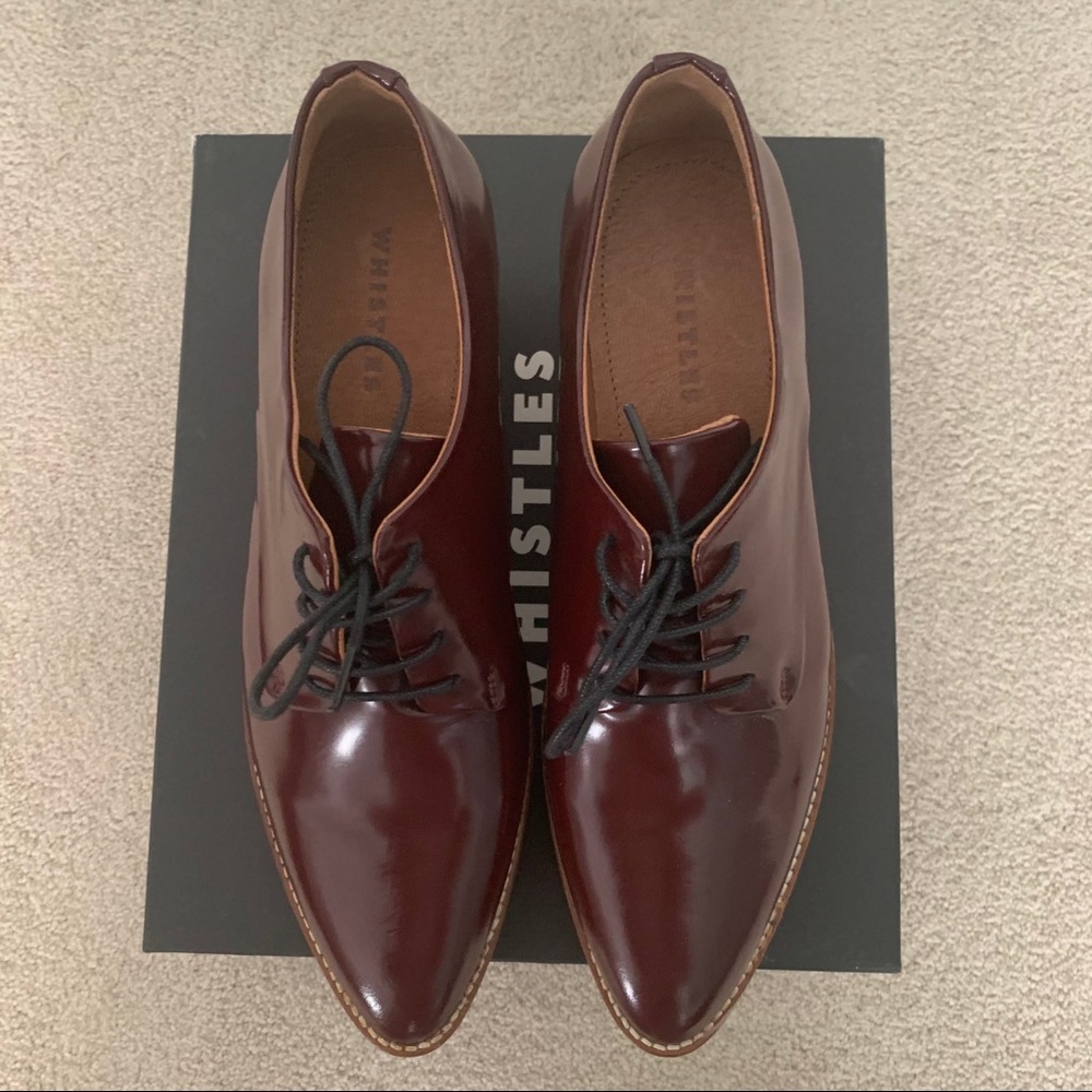 Whistles Ko Wood Lace Up Shoe EU 39 US 8.5